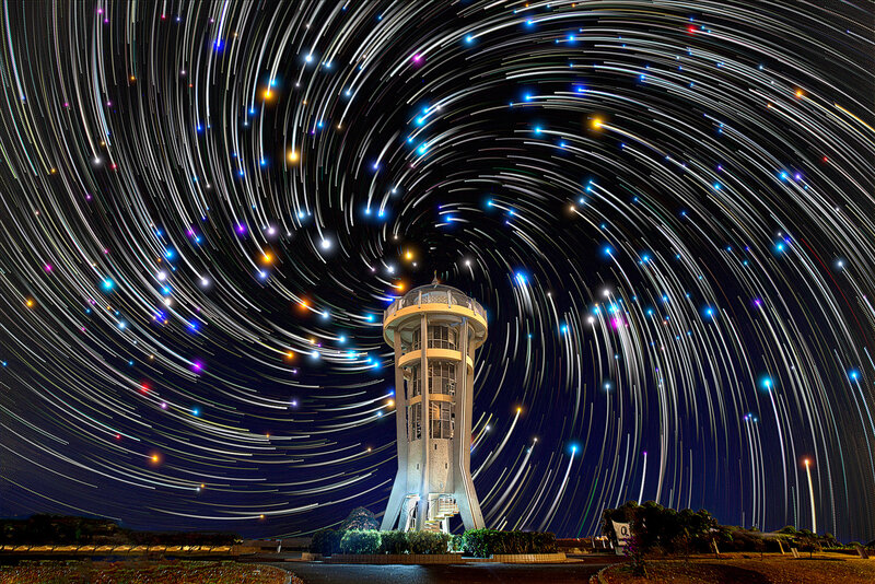 Star Trails over Tower