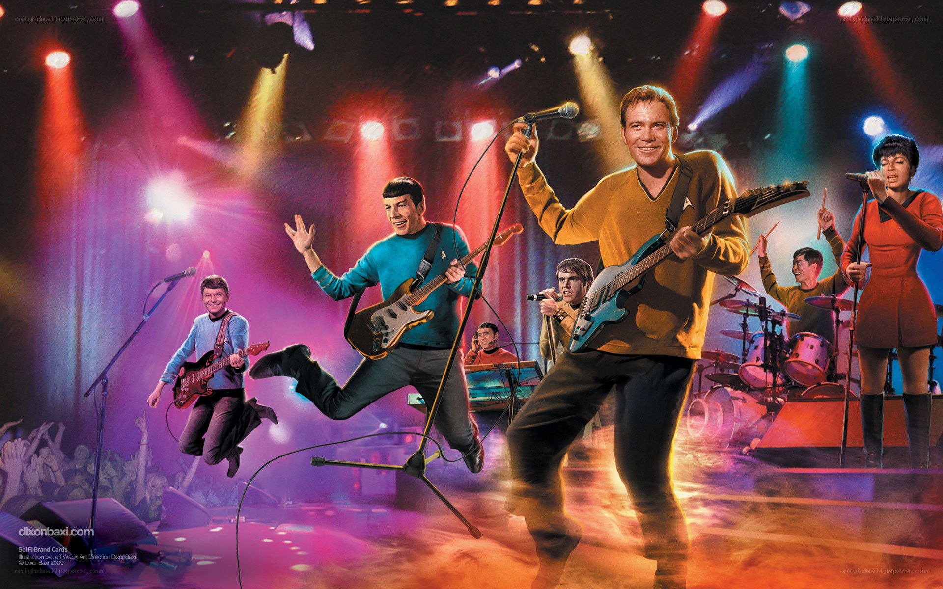 Star Trek band on stage