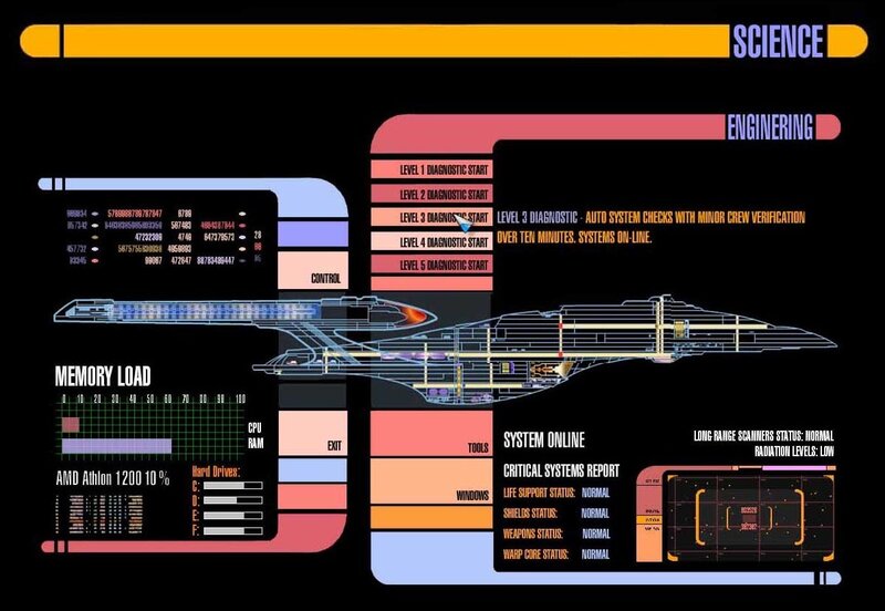 Star Trek bridge interface