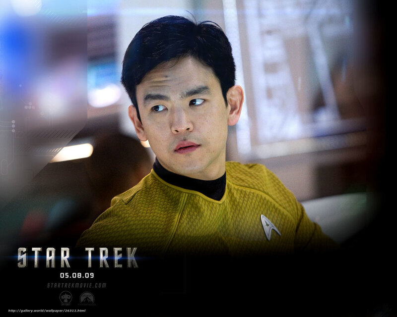 Star Trek character in yellow uniform