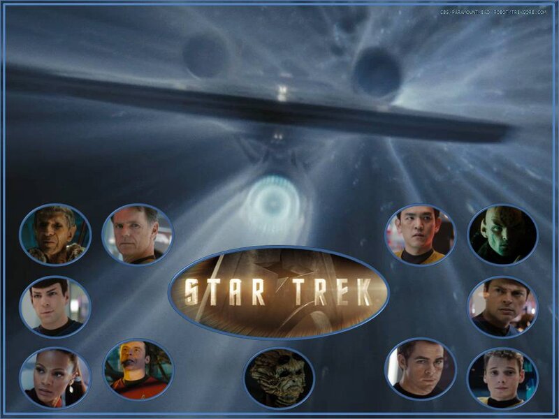 Star Trek Characters — Blue, Dramatic, Digital Art