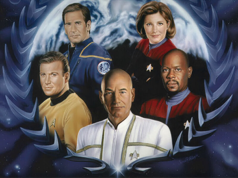 Star Trek Characters — Blue, Dramatic