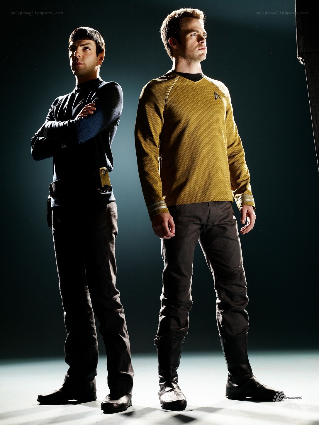 Star Trek characters in uniform