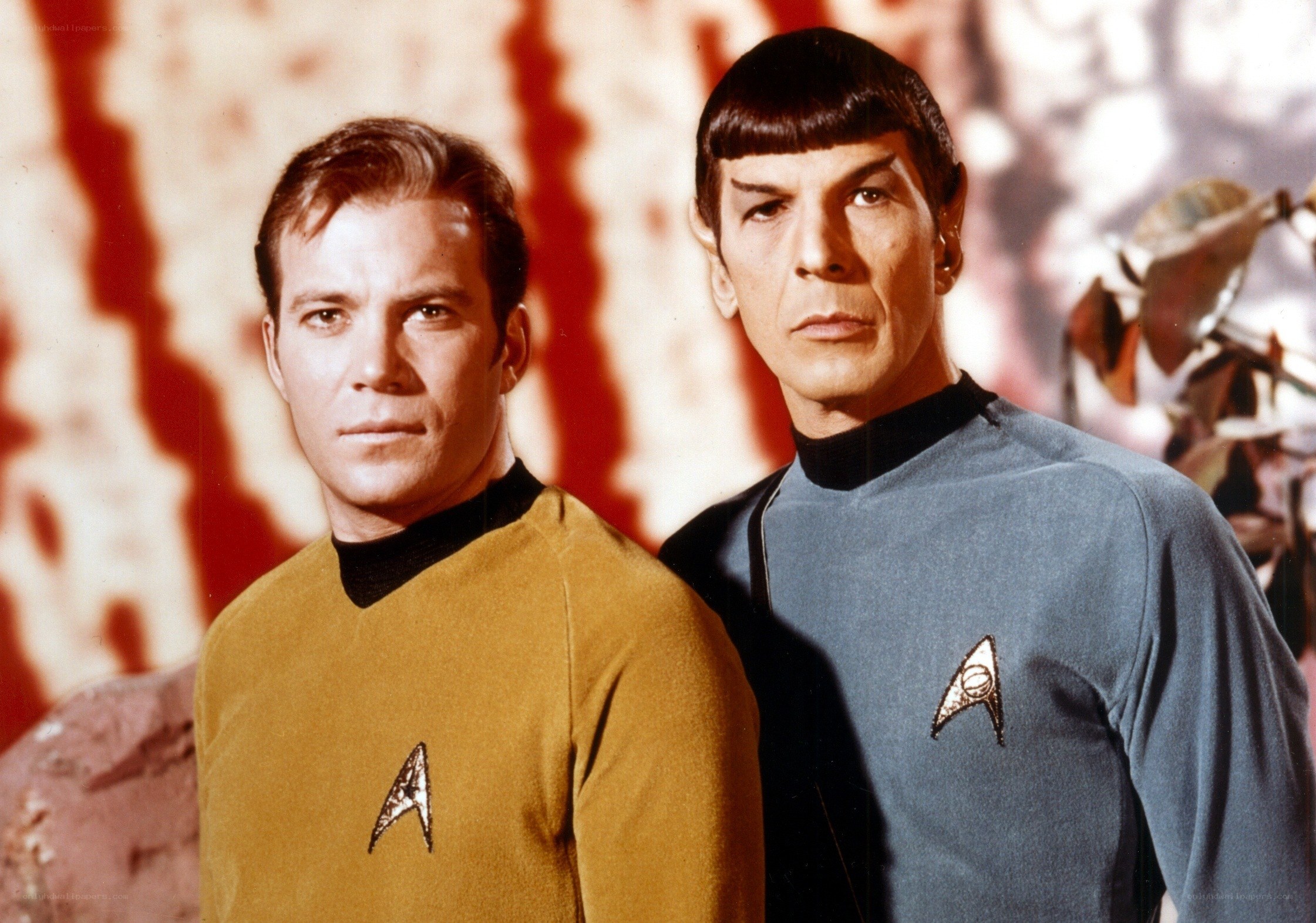 Star Trek characters in uniform