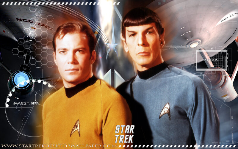 Star Trek characters James T. Kirk and Spock