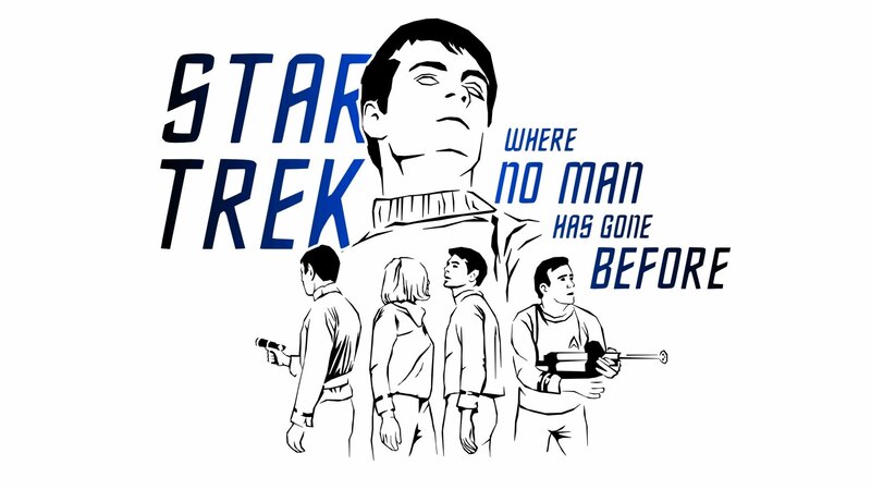 Star Trek Crew Illustration — Blue