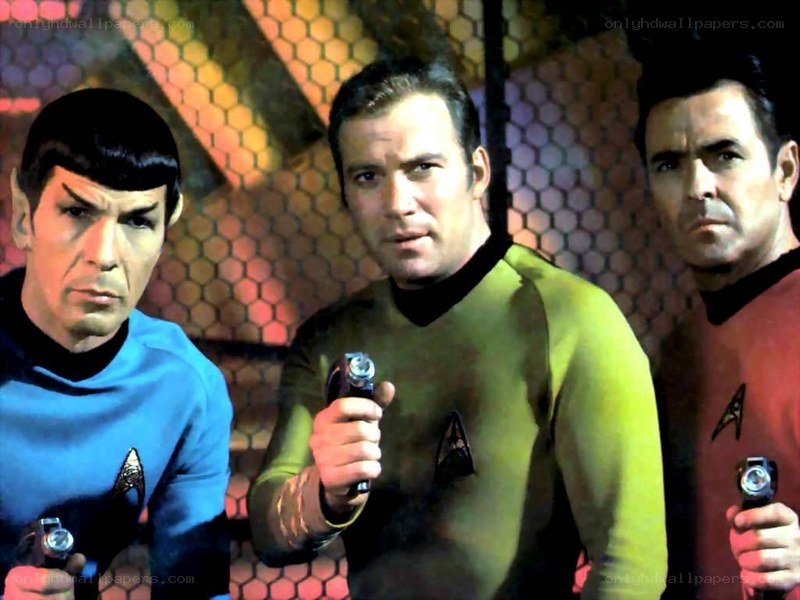 Star Trek crew in action