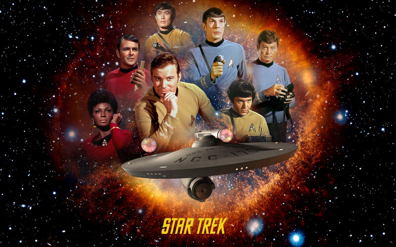 Star Trek Crew Members — Black, Dramatic, Night