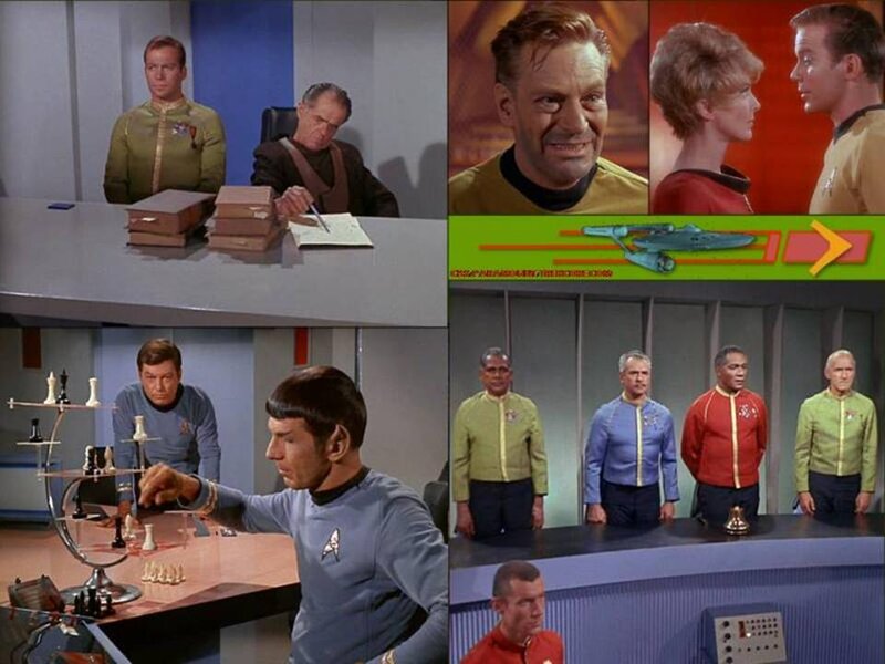 Star Trek Crew Members — Blue, Dramatic, Photograph, Chess Game