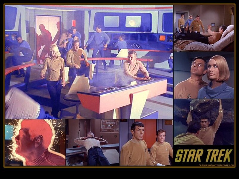 Star Trek Crew Members — Blue, Dramatic, Photograph, Spaceship Interior