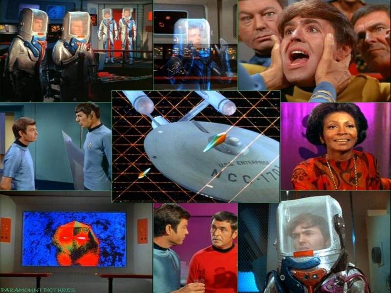 Star Trek Crew Members — Blue, Dramatic, Photograph, Spaceship, Uniforms