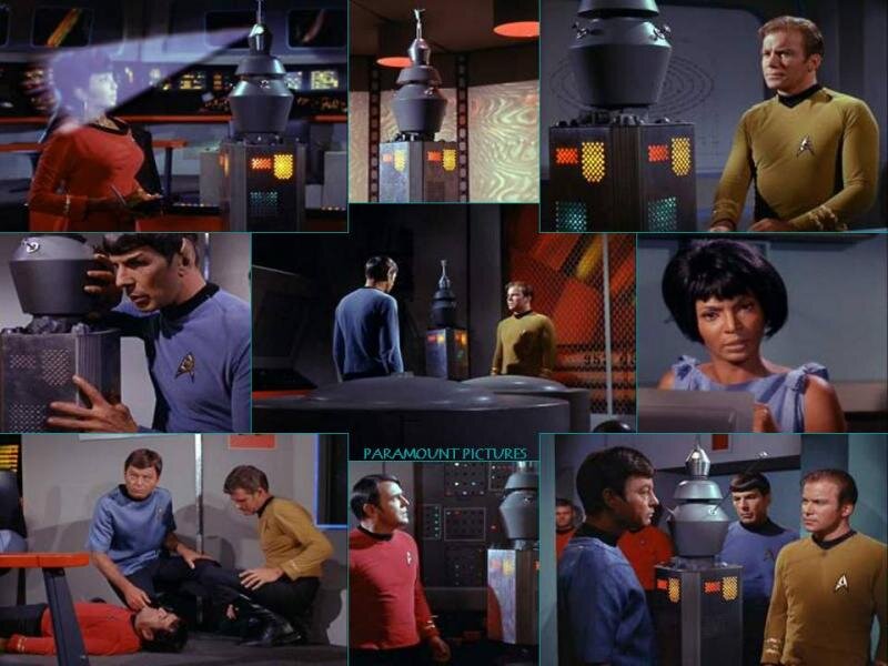 Star Trek Crew Members — Blue, Dramatic, Photograph