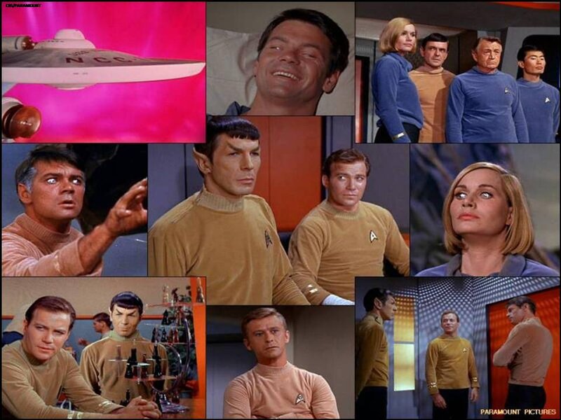 Star Trek Crew Members — Yellow, Dramatic, Photograph, Spaceship, Uniforms, Collage