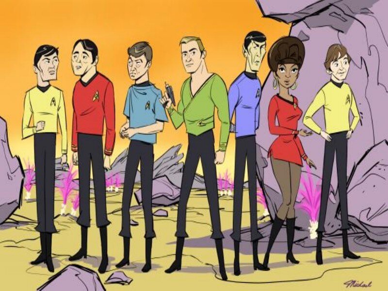 Star Trek Crew Members — Yellow