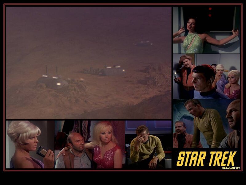 Star Trek Crew on Alien Planet — Purple