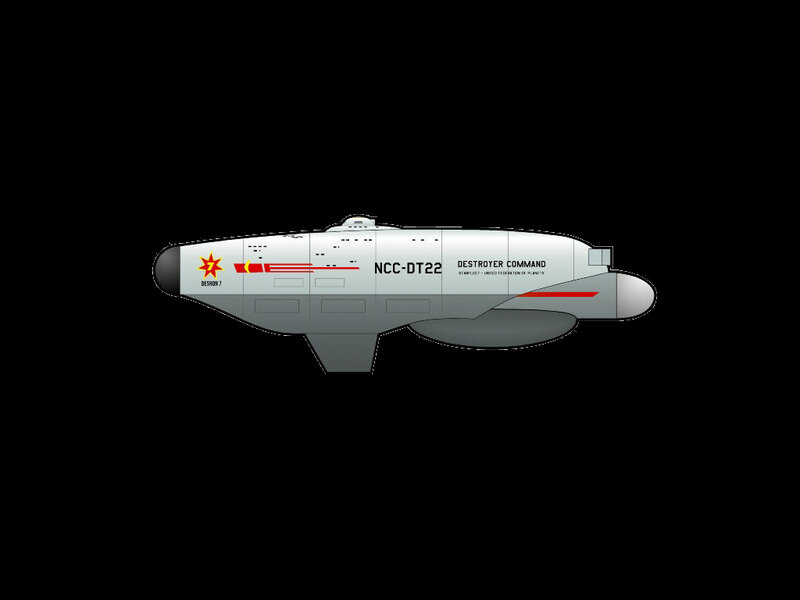 Star Trek destroyer command ship