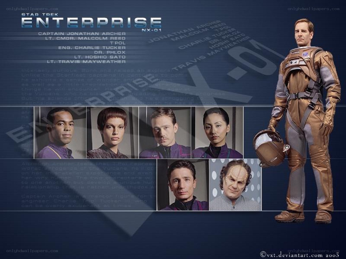 Star Trek Enterprise crew poster