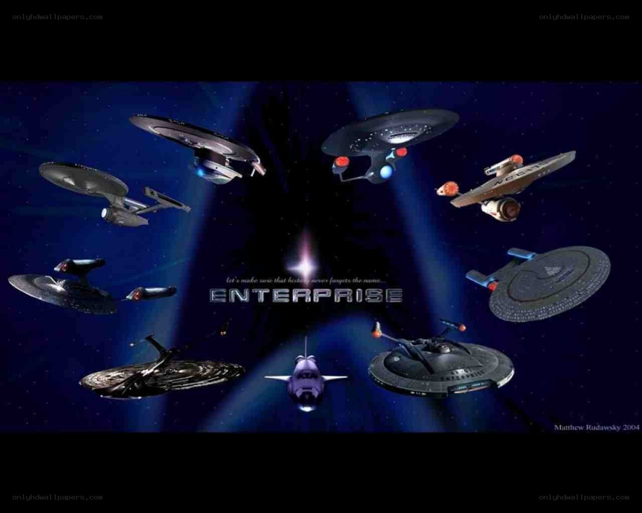 Star Trek Enterprise ships
