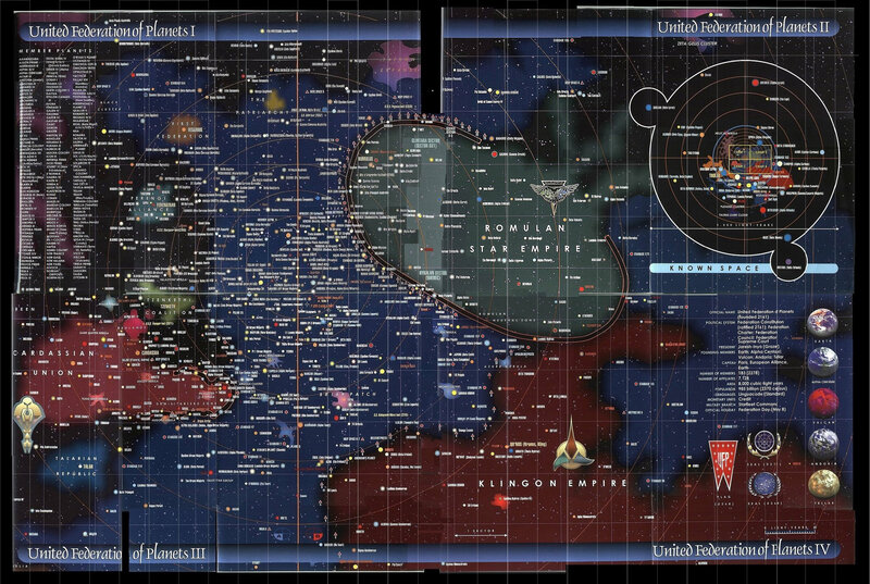 Star Trek Federation map