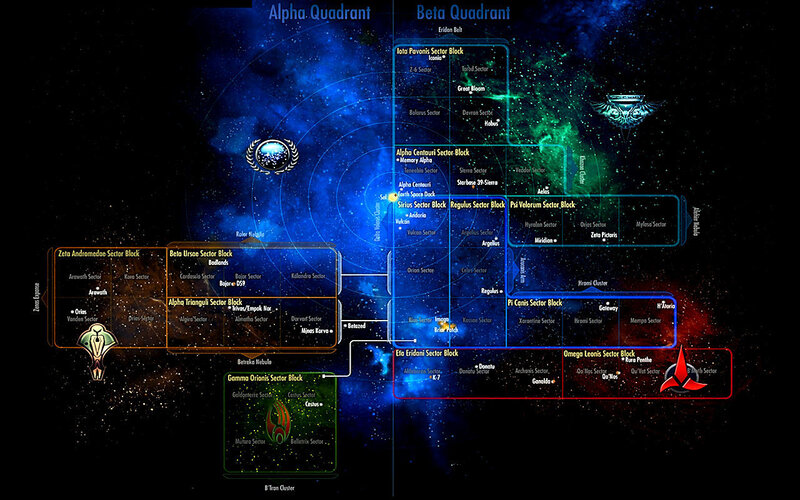 Star Trek galaxy map