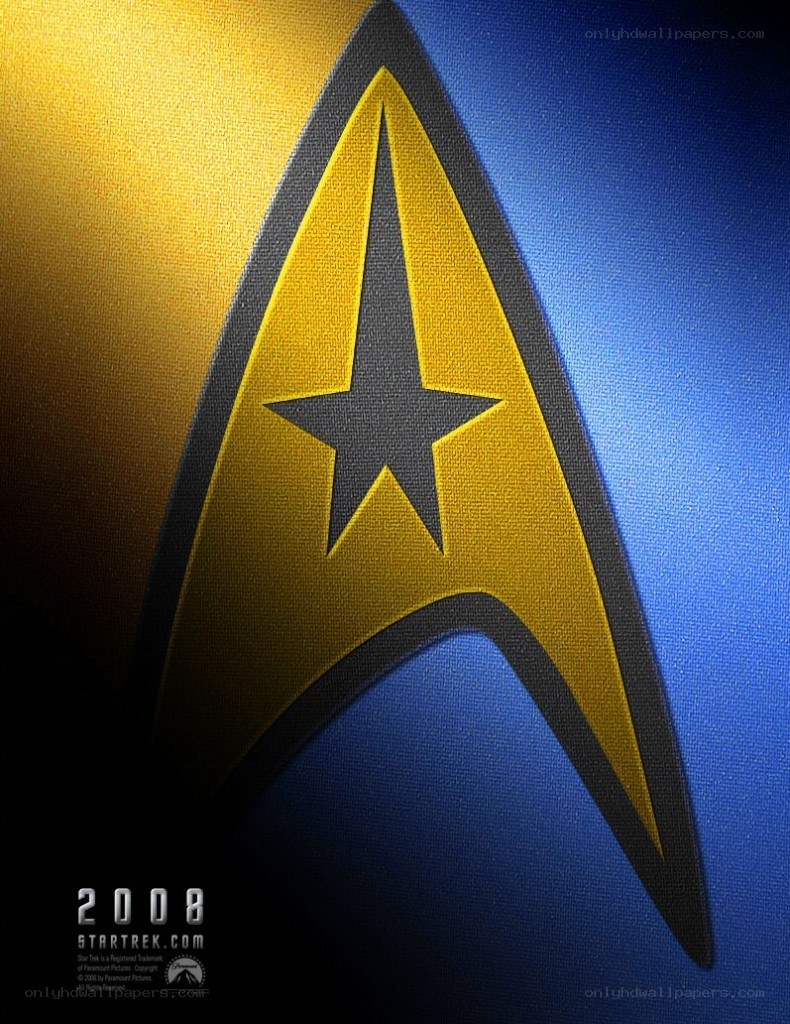 Star Trek insignia on canvas