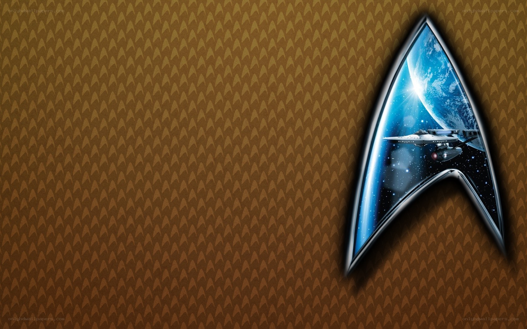 Star Trek insignia with ship