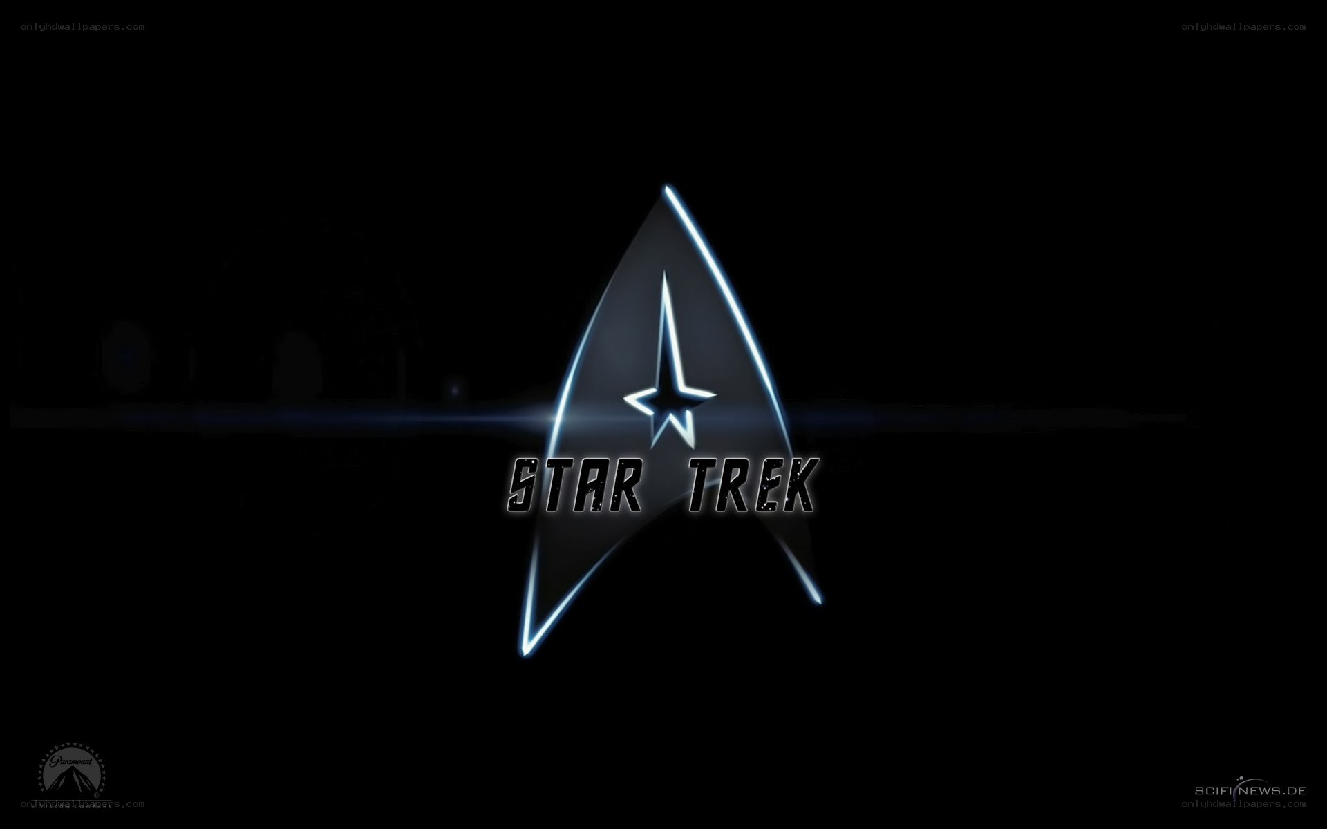 Star Trek logo on black background