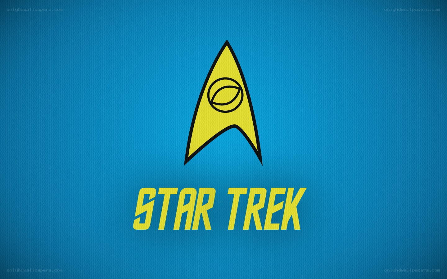 Star Trek logo on blue background