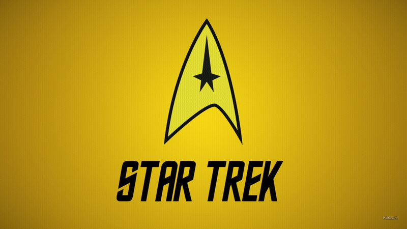 Star Trek logo on yellow