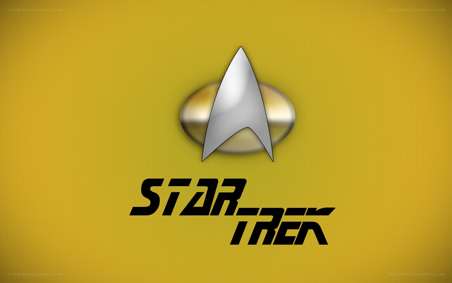 Star Trek logo on yellow
