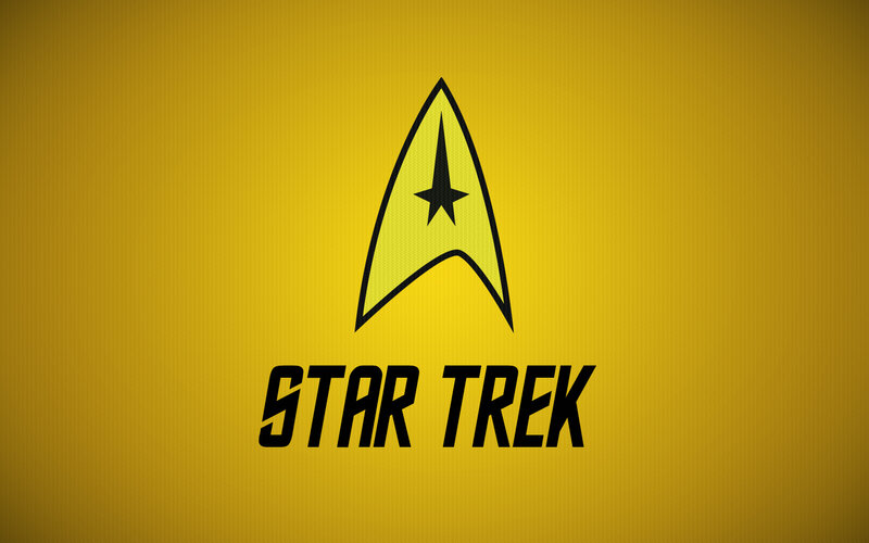 Star Trek logo on yellow