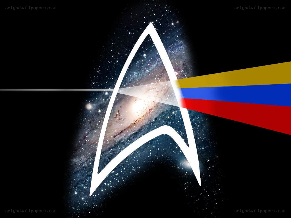 Star Trek logo with prism effect