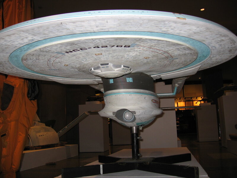Star Trek model on display