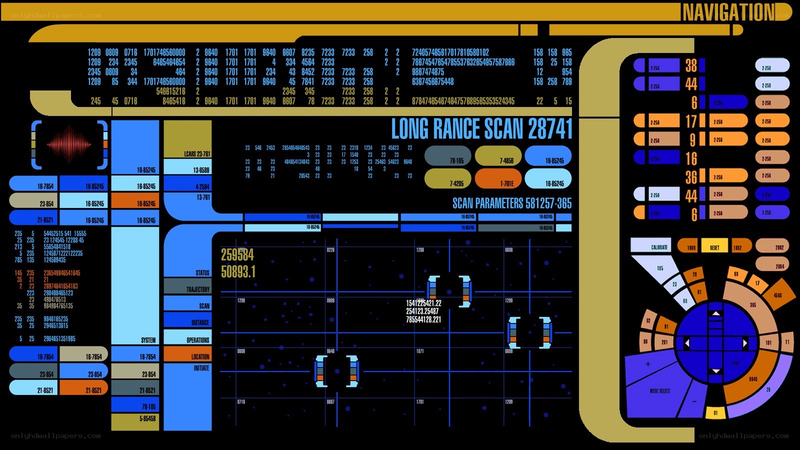 Star Trek navigation interface