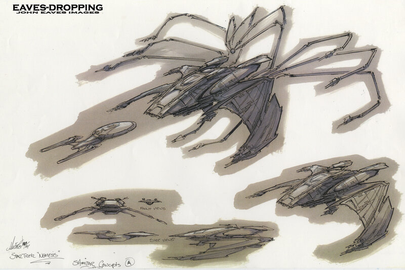 Star Trek Nemesis ship concept art