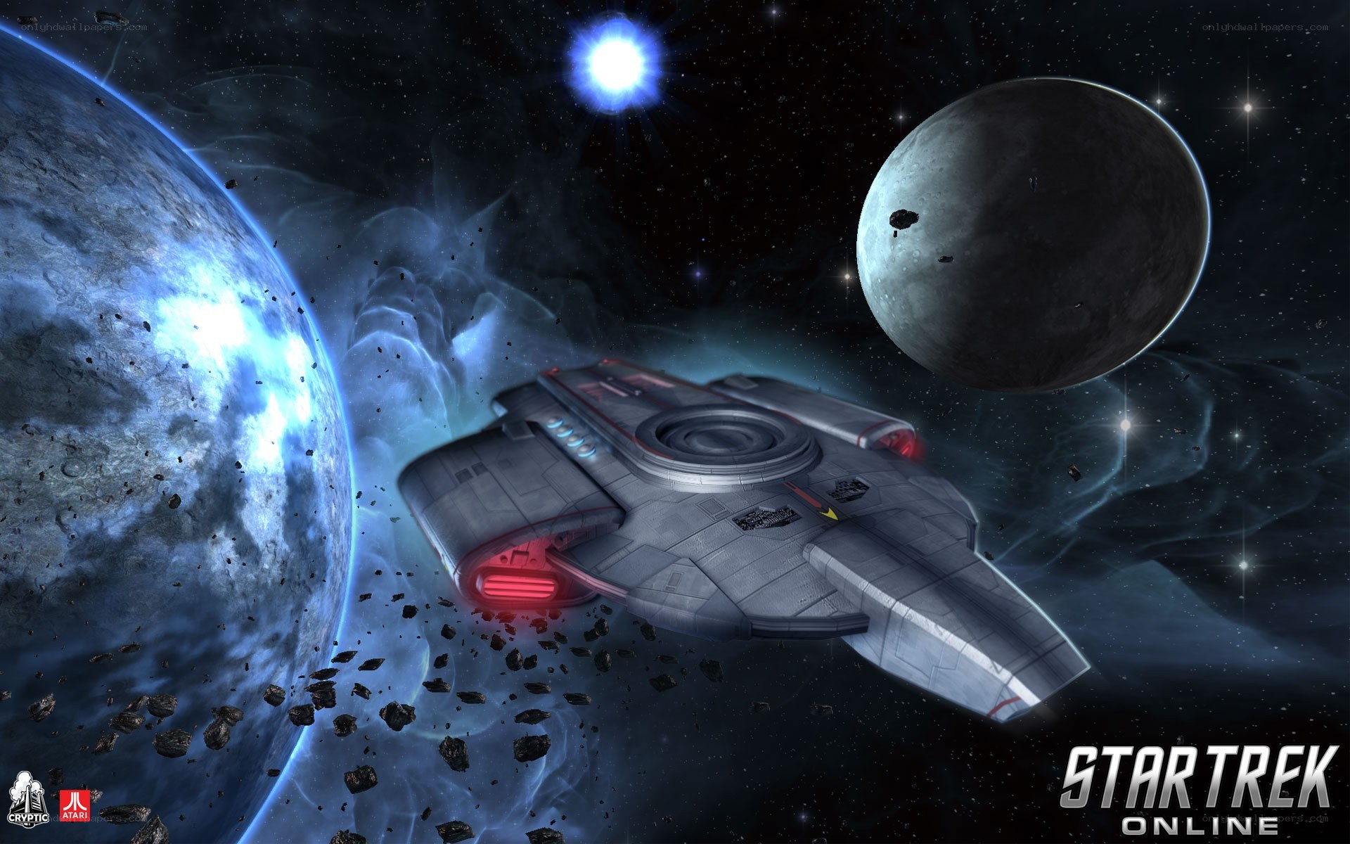 Star Trek Online space scene