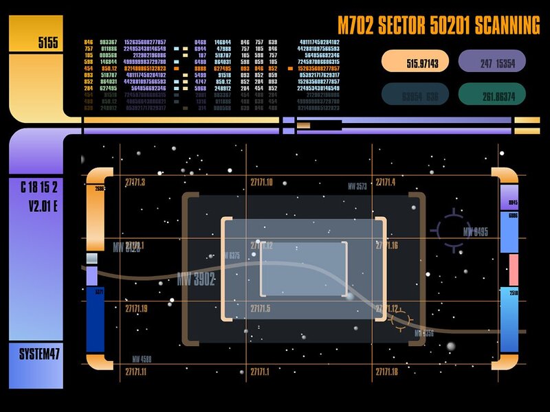 Star Trek scanning display