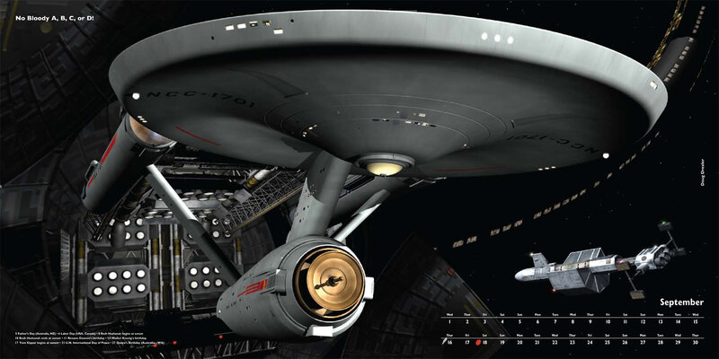 Star Trek ship in space