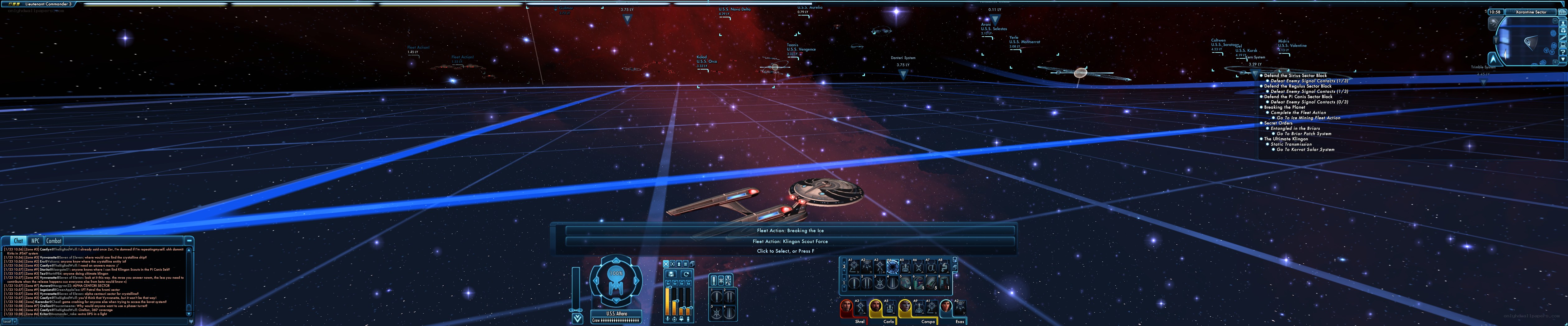 Star Trek ship in space