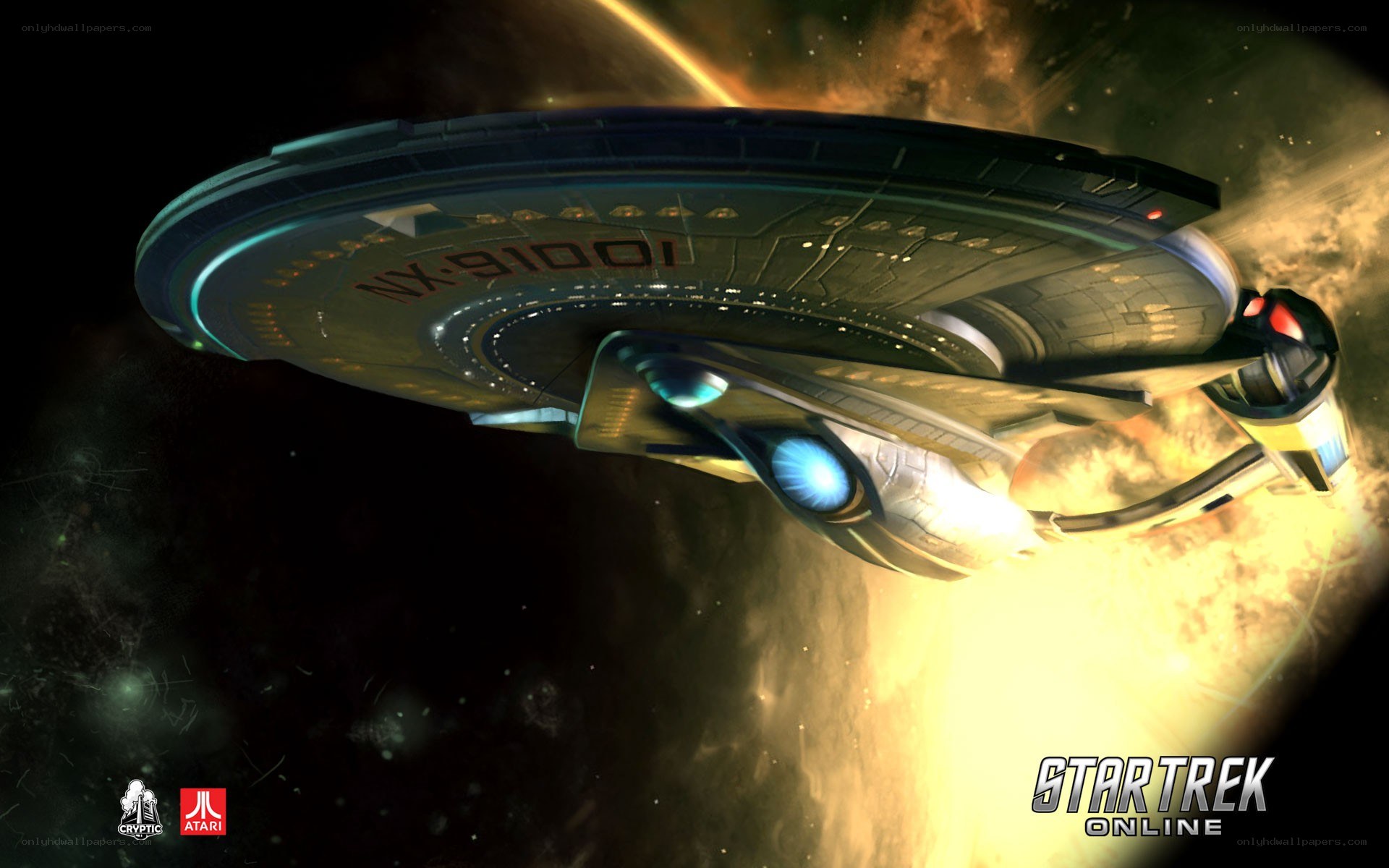 Star Trek ship in space