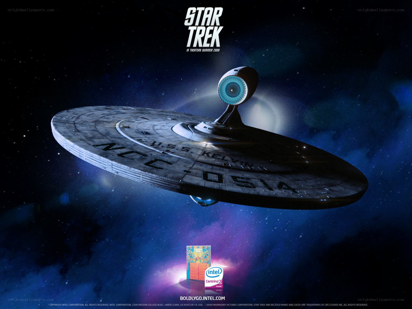 Star Trek ship in space