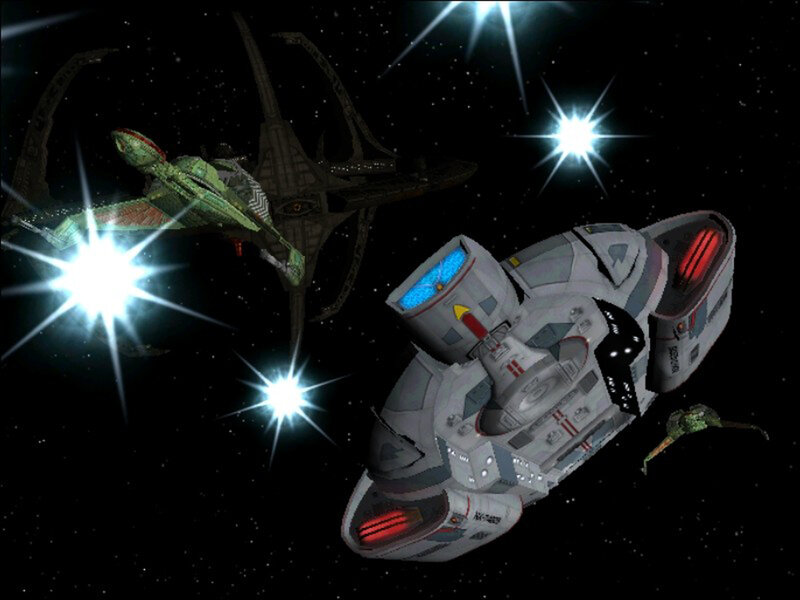 Star Trek space battle scene