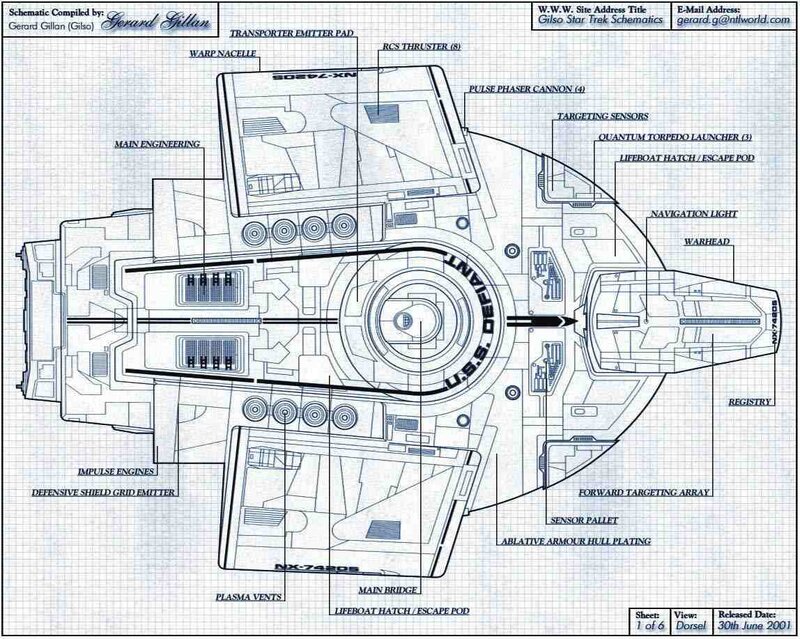Star Trek starship schematic