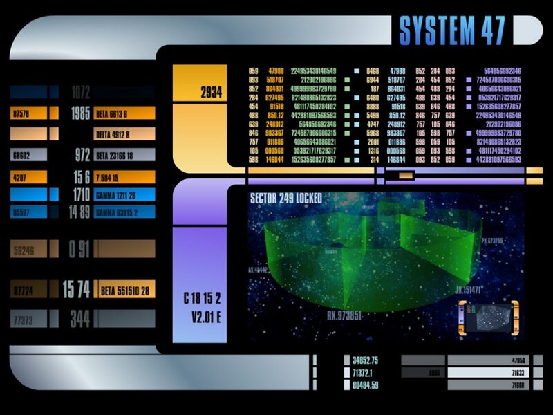 Star Trek system display