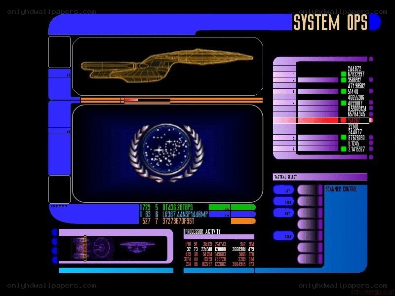 Star Trek: The Next Generation game interface
