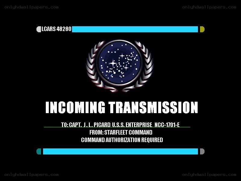 Star Trek transmission screen