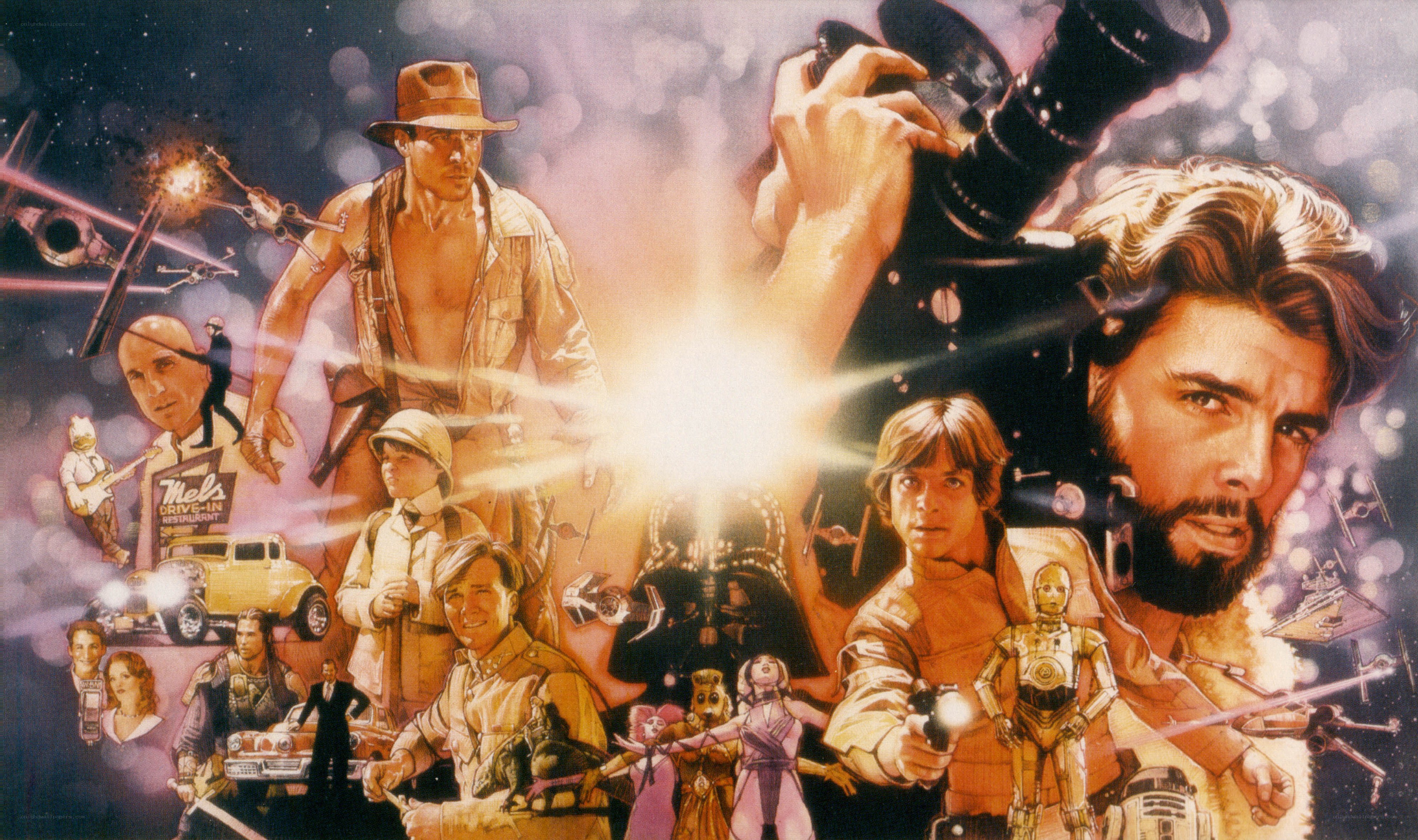 Star Wars and Indiana Jones collage