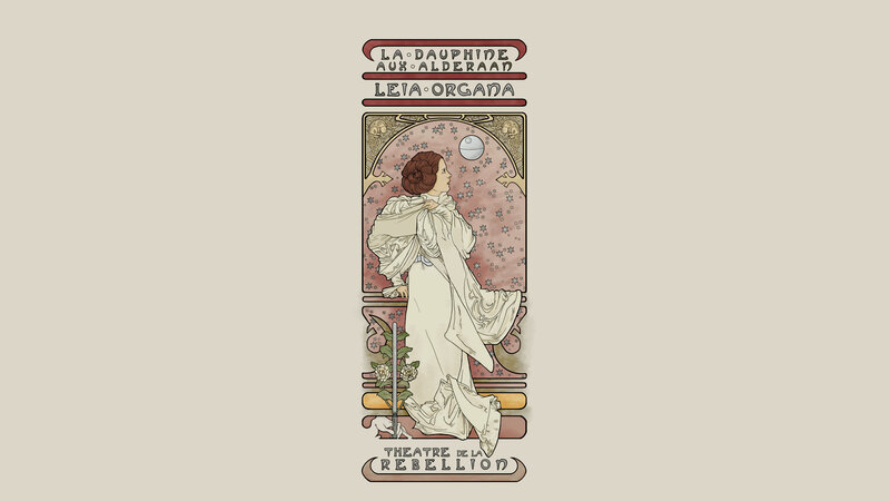 Star Wars Art Nouveau Poster