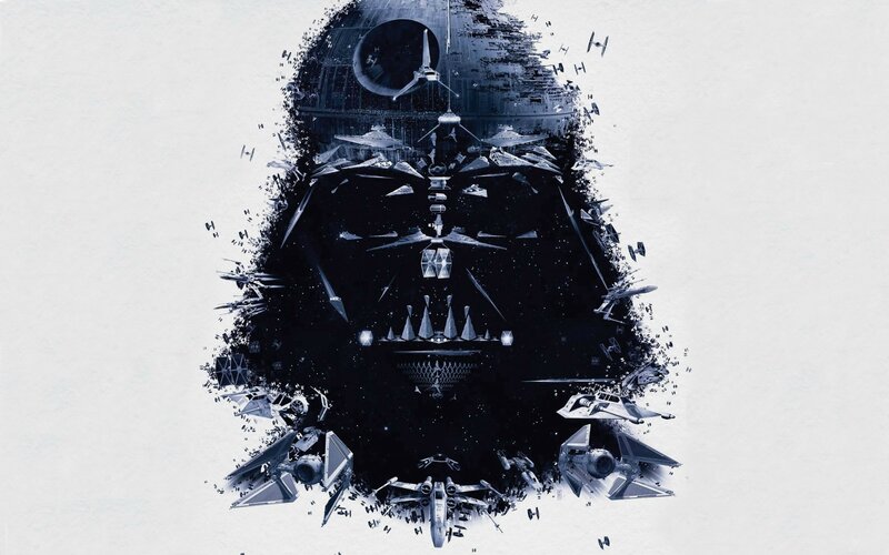 Star Wars art with Darth Vader