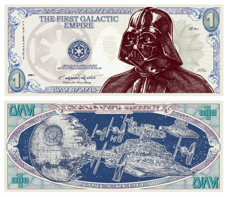 Star Wars banknote design